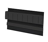Linero MosaiQ Magnet-Messerhalter mit Kunststoffblock 350 x 45 x 200 mm Schwarz/schwarz matt/Messerhalter/Relingsystem/Kesseböhmer