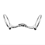 Equine Smile ES0094 Gebiss ErgoBit Blockiert Wassertrense Ringtrense Concept Ring Snaffle Doppelt Gebrochen mit festem Winkel aus Edelstahl Ringdurchmesser 65 mm Gebissstärke 16 mm (13.5 cm)