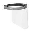 Durable Visier für Gesichtsschutz vor Spritzern und Tröpfchen, mit anpassbarem Stirnband, hochklappbar & desinfizierbar, Made in EU, 1 Stück, 343110