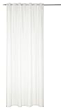 Home4You Verdeckter Schlaufenschal - Weiß - Polyester - 135 x 245 cm