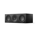 KEF Q6 Meta passiver Center- / LCR-HiFi-Lautsprecher, Satin Black | Musik | TV & Heimkino | Gaming | Geschlossene 3-Wege-Box | 10 cm Uni-Q-Treiber mit MAT | Zwei 16,5 cm Tieftöner