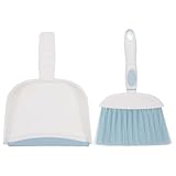 PATKAW Satz Besen- Und Kehrschaufel-Set Mini-handbesendose Mini-notwendigkeiten Mini-Besen Kehrbürste Handfeger Kleine Kehrschaufel Kleiner Handbesen Mini-staubpfanne Blue Plastik