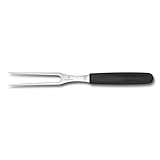 Victorinox Swiss Classic, Profi Tranchiergabel, Extra Scharfe Klinge, 15 cm, Robuster Kunststoffgriff, Rostfreier Stahl, schwarz
