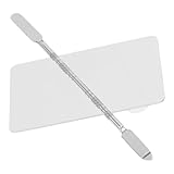TOVINANNA Nagelpalette Mischpalette Make-up-mischtablett Nagellack-palette Nail Art Mischring Nagelkunstwerkzeug Selber Machen Haltering Für Nagellack Make -up -tools Silver Rostfreier Stahl
