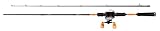 Abu Garcia MAX STX Casting Ruten und Baitcast Rollen Combo - Baitcasting Setup für Raubfischangeln - Hecht, Barsch, Zander, 1.98 m |15-60 g, Grey/Orange