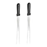 Toddmomy 2 Stück Grillgabel grillzubehör bbq zubehör fleischgabel outdoor kochgeschirr grill spieße Lagerfeuerstab Nudelgabel rotierende Marshmallow-Bratstäbe Serviergabel Lagerfeuer-BBQ pp