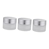 NOLITOY 3 Stk Sahneflasche Einmachgläser mit Deckel Lebensmittelbehälter Markierungen süße Gläser Lunchboxen lagercontainer Sahneprobenbehälter Kosmetikbehälter aus Glas
