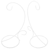 CIYODO 2 Stück Stabiler Deko Hängeständer aus Eisen Halterung für Glasflaschen und Blumentöpfe Halbkreisförmiger Ornament Display Stand für Tisch und Balkon Wetterfester Pflanzenhänger