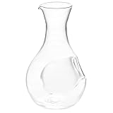 Sewroro Whisky Dekanter aus Kristall 360 ml mit Eisfach Klarer Spirituosen Dekanter für Whisky und Wein Glas Dekanterflasche für Bar und Zuhause