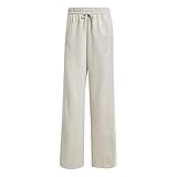 adidas Damen Essentials 3-Stripes Open Hem Fleece Pants, Wonder Alumina/White, XXS