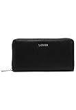 L.CREDI Women's FLIPPA Bi-Fold Wallet, schwarz