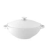 Villeroy & Boch 10-4545-3070 Anmut Terrine 2.20 L, Porzellan, Weiß, 44.5 x 33.2 x 4 cm, 1 Einheiten