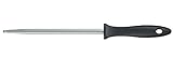 Fiskars Wetzstahl mit Kunststoffgriff, Essential, Rostfreier Edelstahl, HRC 53, Klingenlänge: 20 cm, Schwarz/Silber, 1065581