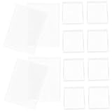 OHPHCALL 10 Stück Kartenhüllen Aus Robustem Acryl Kartenschutzhüllen Für Visitenkarten Display Kartenetui Transparent Ideal Für Büro Und Zuhause Schützt Ihre Karten Effizient Und