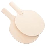 DECORNIJIA 2 Stück DIY Tischtennis Schläger für Unbemaltes Bausatz Sportspielzeug Geschicklichkeit Reflexen und Hand Auge Koordination für Junge Mädchen und Jungen