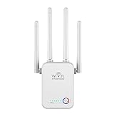 PAMENET WLAN-Repeater, kabellos, Dualband, 1200 Mbps, WLAN-Router, Signalverstärker, 2,4 G/5G, WLAN-Extender, EU-Stecker