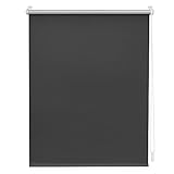 Lichtblick Thermorollo ohne Bohren, Klemmfix, Verdunklungsrollo, Hitzeschutz, Sichtschutz, Wandmontage, Deckenmontage, Rollo für Fenster und Türen Anthrazit,60 cm x 150 cm (B x L)