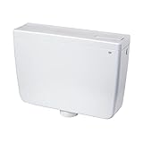 CR Toiletten-Spülkasten EXPERT für Einzel-Start-Stop, komplett, Weiß, Glossy, ABS (Acrylnitril-Butadien-Styrol)