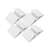 ORFOFE 4 Stück Teiliges Verstärkungsset mit Dreieckigen Kunststoff stützfüßen Langlebige und Kindersichere Zaunbefestigungen für Holzpaneele Einfache Montage ohne Werkzeug Glatte