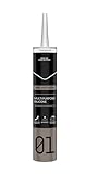 SILIKON Bad Dichtmasse - Professionelles Sanitärsilikon, Wasserdicht, Schimmelresistent, Ideal zum Abdichten & Verfugen im Bad, Küche & Sanitärbereich, Vielseitig einsetzbar, 280g Transparent