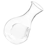 Homoyoyo Whisky Dekanter 360ml mit Integriertem Eisfach Kristallglas Transparenter Wein Dekanter mit Daumenloch für Sicheres Einschenken