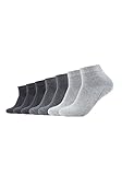 Camano Unisex Kurzsocken 7er Pack 39/42 grey