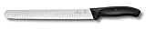 Victorinox Swiss Classic, Profi Schinkenmesser, Extra Scharfe Klinge, Kullenschliff, 25 cm, Kunststoffgriff, Rostfreier Stahl, schwarz
