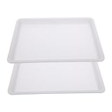SEWOART 2Stücke Wasser Malerei Tabletts Kunststoff Stapelbar und Leicht für Farbmischungen und Schulprojekte Design für Einfaches Handling und