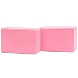 ProsourceFit Foam Yoga Blocks, High Density Eva Yoga Bricks 4”x 6” x 9” (Set of 2)