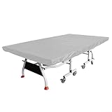 Oxford Cloth Tischtennis-Tischtennis-Abdeckung, schützend, staubdicht, wasserdicht, für Tischtennisplatte, Innen- und Außenbereich, Silber, 280 x 150 cm