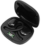 FEIGO Bluetooth Kopfhörer Sport, Kopfhörer Kabellos Bluetooth In Ear, Noise Cancelling Ohrhörer, Ultraleicht Wireless Earbuds, LED Anzeige(schwarz)