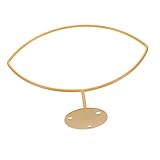Kisangel Fußballständer Fußballhalter Wand Rugbyballschläger Robuster Ballhalter Multifunktionale Ballhalter Rugby Halterung Fußballhalter zur Auslage Kugelspeicher Sportdekor Metall Golden
