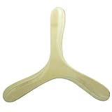 Jorzer Boomerang 3 VANES 12x10in Holzboomerangs für Kinder Erwachsene dreieckige Holzmanöver tragbare Ersatz -Außenspielzeug für Rasen Beach Camping
