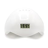 Global Fashion Sun-5 48W UV-LED-Nageltrockner Nagellampe für Gelpolitur, UV-Lichthärtungslampe mit 4 Timern, perfekt für Maniküre und Pediküre, Nagellack UV-Lampe (White)