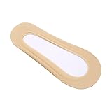 Generisch 10 Paare/Set Damen No-Show-Socken, seidiges Nylon, niedrig geschnitten, rutschfeste dünne Liner-Socken, versteckte Socken für den auf dem Boot Socken Mit Noppen Winter (Beige, One Size)