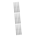 VILLCASE 3 Sätze Pinnwand Aus Eisenblech Pinnwandstreifen Für Die Wand Magnettafel Für Die Wand Für Magnete Magnetanzeige Pinnwand Fürs Büro Schwarze Bretter Schild Silver 4 Stück * 3
