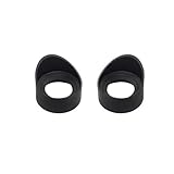 2 Stück schwarze Okularkappen, weiche Gummi-Okularabdeckung, Okularschutzzylinder für Binokularmikroskope(Schräger Winkel 42-46 mm/1,65-1,81 Zoll)