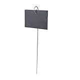 GALPADA Schieferplatten Etikett für Pflanzen Eisen für Gewächshaus und Gartenbeschriftung Blumenbeete Töpfe und Kräutergärten