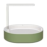 kowaku Papageien Badewanne Vogelbad Vogeldusche Und Badehaus Automatisch mit Zirkulierendem Wasser Und USB Pumpe für Nymphensittiche, Weiß