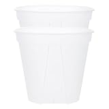 HOODANCOS 2 Stück Orchideentöpfe aus Robustem Transparentem Kunststoff mit Drainagelöchern für Innen Außenbereiche Fördert Luftzirkulation und Wurzelwachstum Vielseitige Pflanzgefäße für