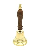Edle Tischglocke - antike Handglocke aus Messing | wundervoller Klang - 12,5cm