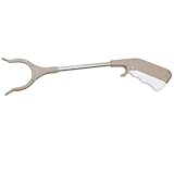 2 Stück Greifzange für Senioren 80cm/60cm Aluminium Müllzange, Drehbar Müllgreifer, rutschfest Gummi Greifer, Faltbare Kinder,Langer Greifarm, Greifhilfe für Menschen mit Behinderung ( Size : 16inch(2