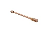 Duschwand Stabilisierungsstange 1 Stück Wand-Glas-Duschkabinen-Befestigungsstangenhalterung, Schwankungsschutz, verstellbares Gelenk, Mattschwarz, poliertes Roségold(Titanium Gold,40cm Long)