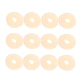 VICASKY 12 Stück Haarschmuck Haarzubehör Haarknotenhersteller Haaropper Haarknoten-donut Haarband Donutformer Für Haare Art-brötchen-maker Verschluss Brötchenmacher-tool Donuts Nylon Beige