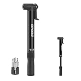 Inflator Pump | High Pressure 80Psi Portable Ball Pump Inflator | Road Tire Pump Outdoor Cycling Supplies for City, Folding, Mountain Bicycles