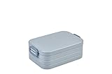 Mepal Brotdose Midi – Brotdose To Go - Lunchbox für 2 Sandwiches oder 4 Brotscheiben - Meal Prep Box - Brotdose Erwachsene - Essenbox mit Unterteilung - Nordic blue