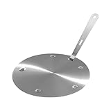 Induktions-Adapterplatte – Edelstahl-Wärmeverteiler Simmerscheibe | Adapter für nicht induktionsfähiges Kochgeschirr in Mietwohnungen, Wohnungen, Schlafsäle, kleine Küchen & Haushalte, 24 cm