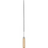 PFERD Schlüsselfeile Rund, 100mm, runde Feile, umlaufender Kreuzhieb H2, inkl. Feilenheft, 11256102 – für leichte und filigrane Feilarbeiten