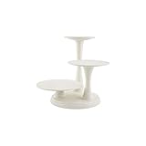 Wilton 3 Tier Pillar Cake Stand Tortenständer 3 Etagen, Schön Präsentierender Solider Tortenetagere für 3 Torten Kunststoff Kuchenständer - Ø 25 30 und 35 cm