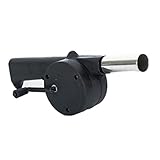 Manuelles Luftgebläse, tragbar, Handkurbel, Grillventilator, Outdoor-Camping, Kochwerkzeug, Handbetriebenes Gebläse
